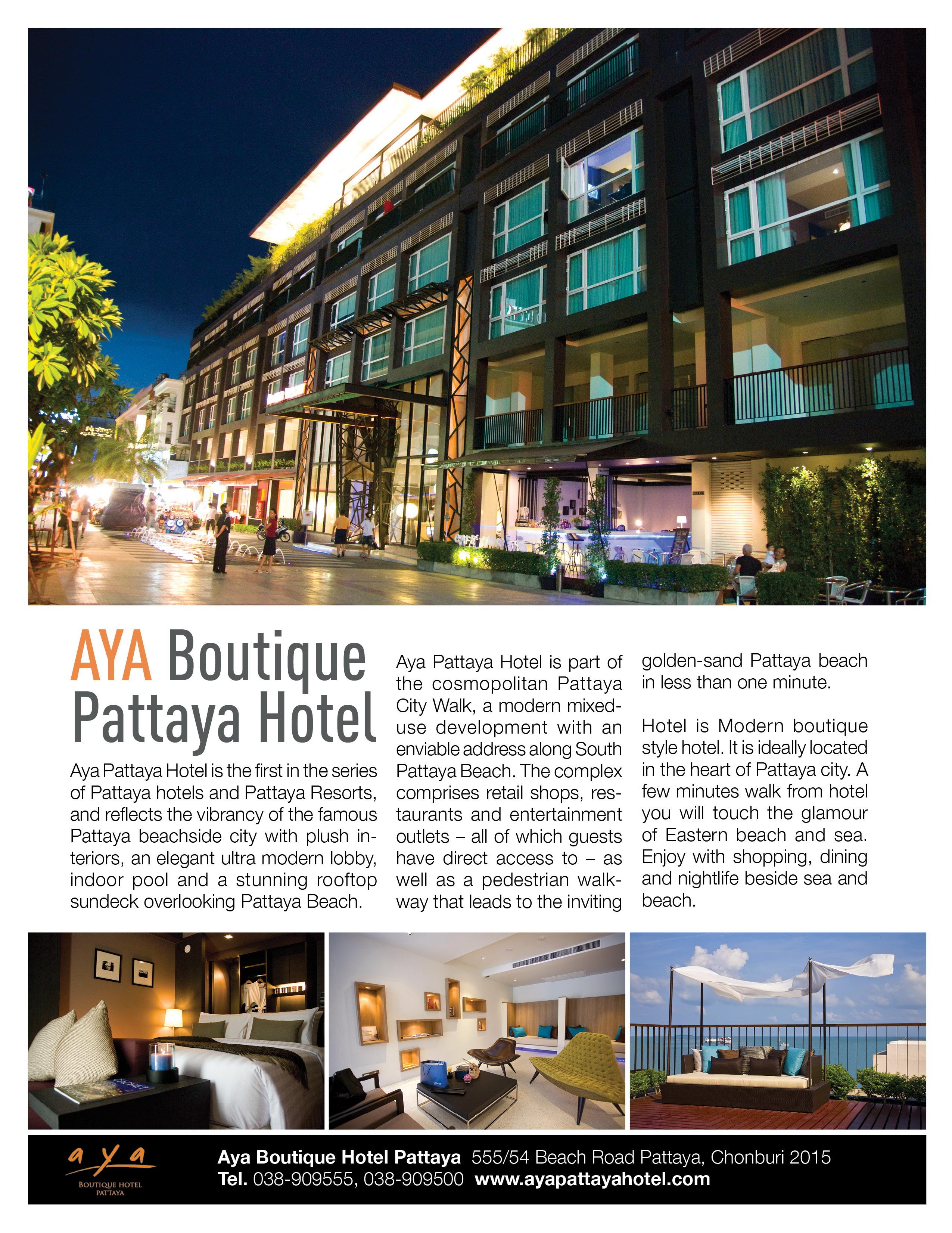 AYA BOUTIQUE HOTEL PATTAYA SHA PLUS PATTAYA 4 Thailand from